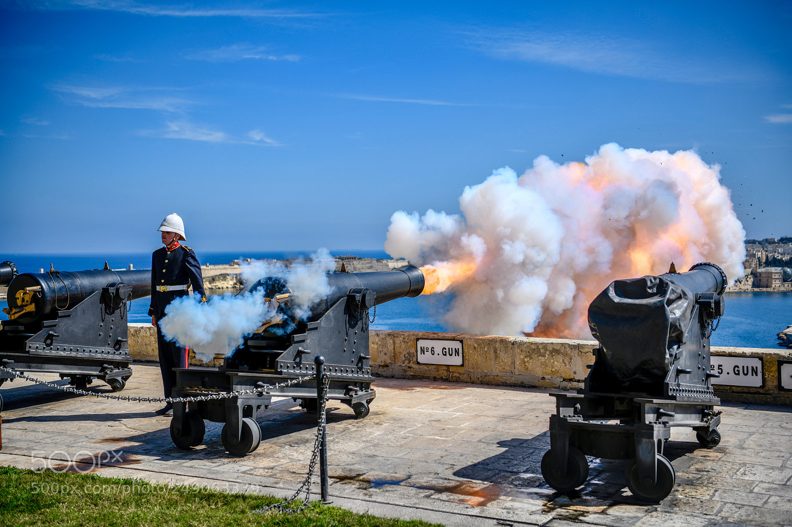 Nikon D850 sample photo. Cannon fire photography