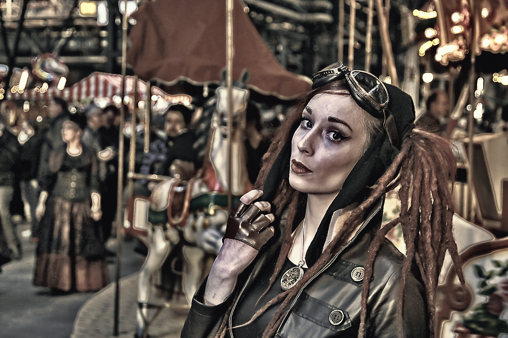 Canon EOS 60D + Sigma 17-70mm F2.8-4 DC Macro OS HSM sample photo. Nana steampunkt markt photography