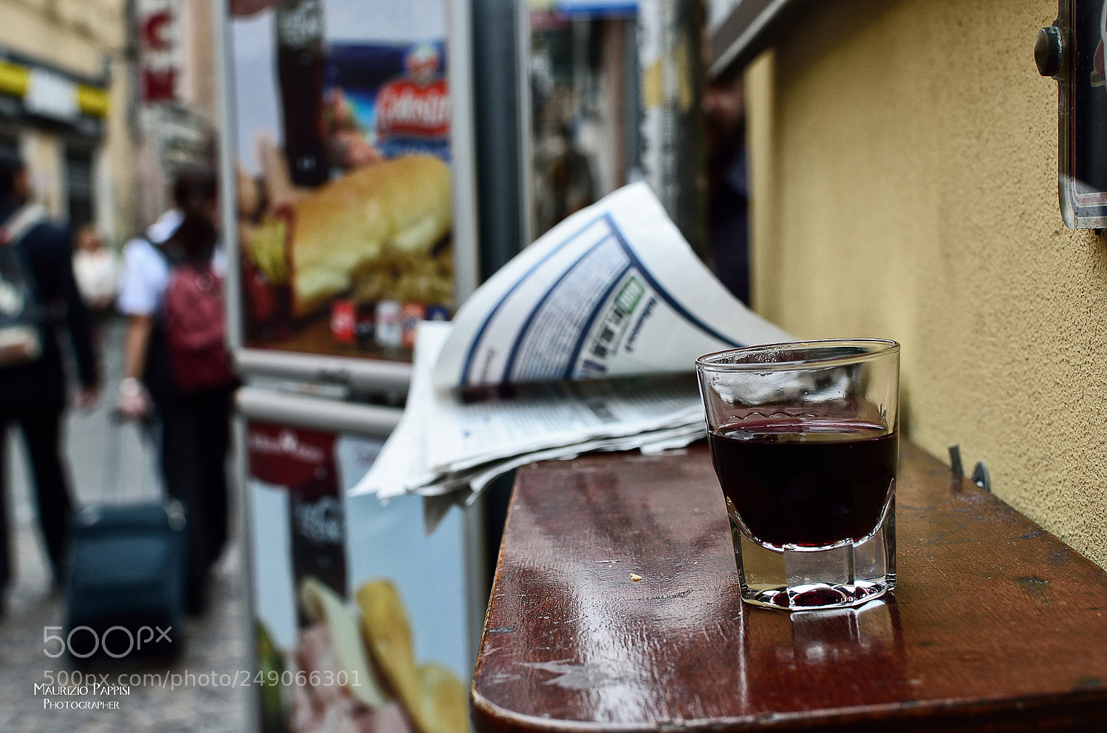 Nikon D5100 sample photo. Wine and newspaper photography