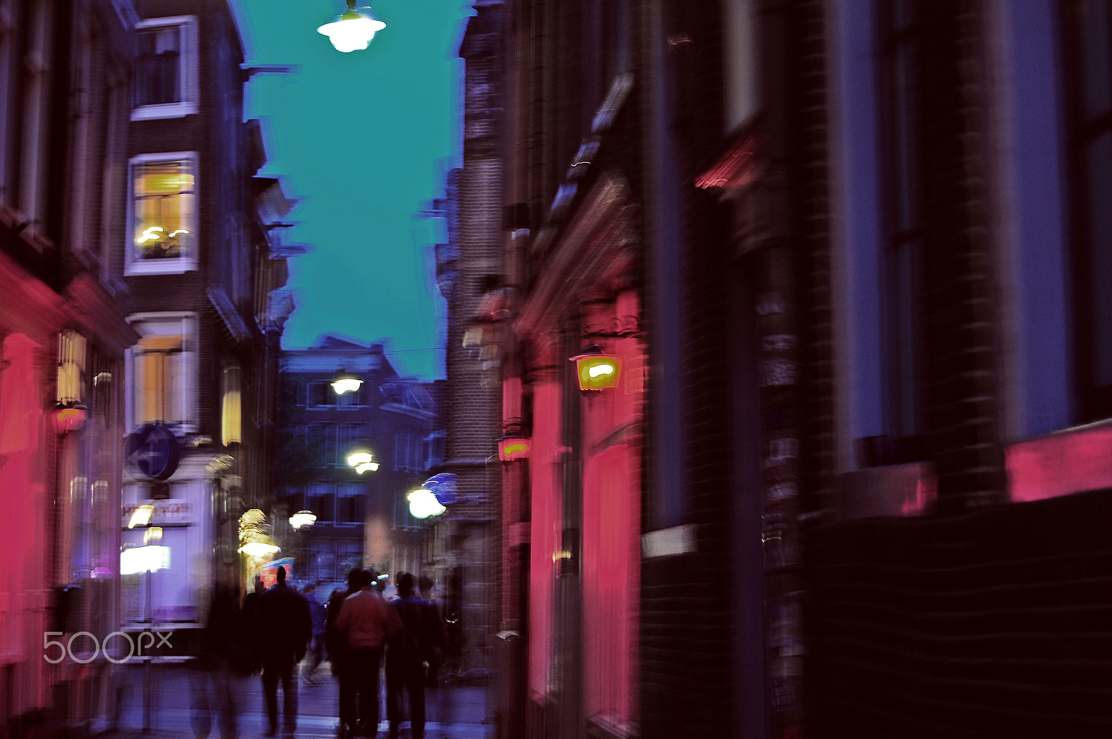 Nikon D90 sample photo. Red light district photography