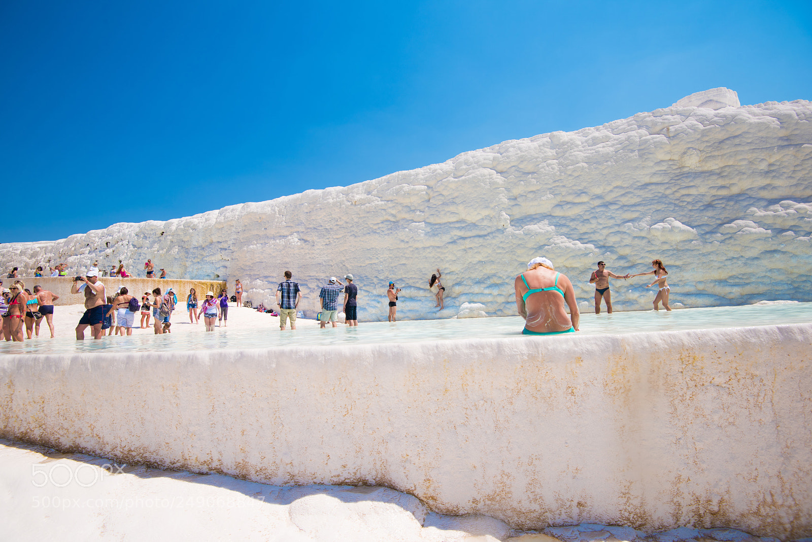 Nikon D810 sample photo. Tourists in pammukale photography