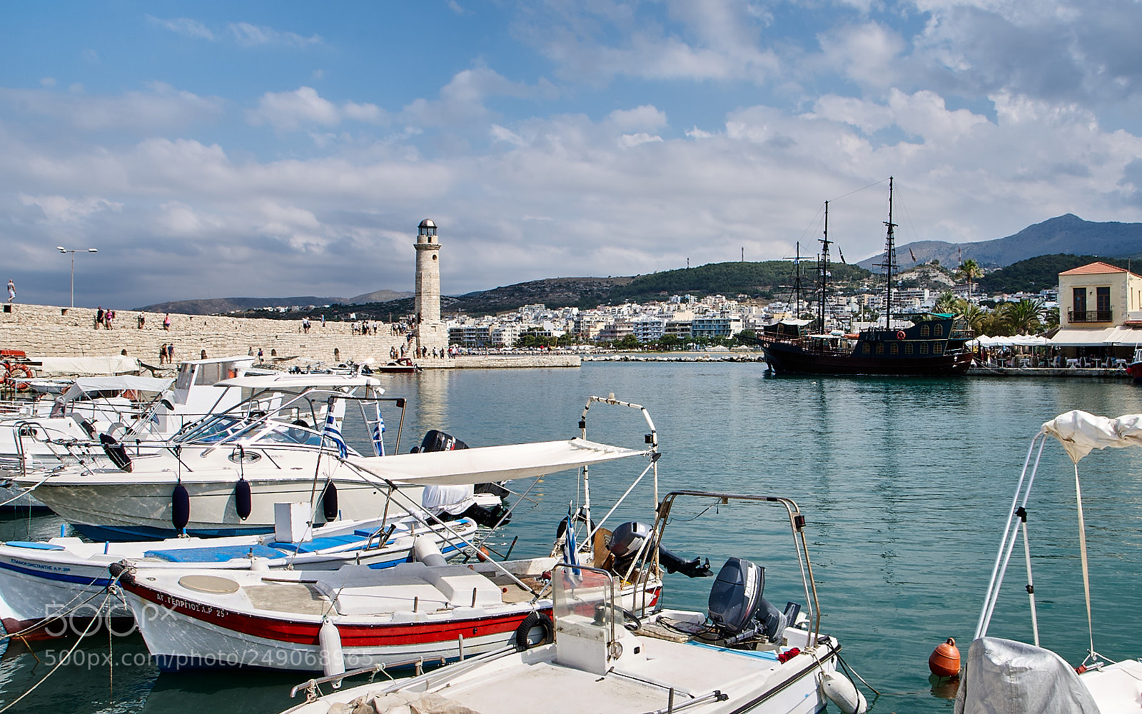 Nikon D5000 sample photo. Old harbour & lighthouse photography