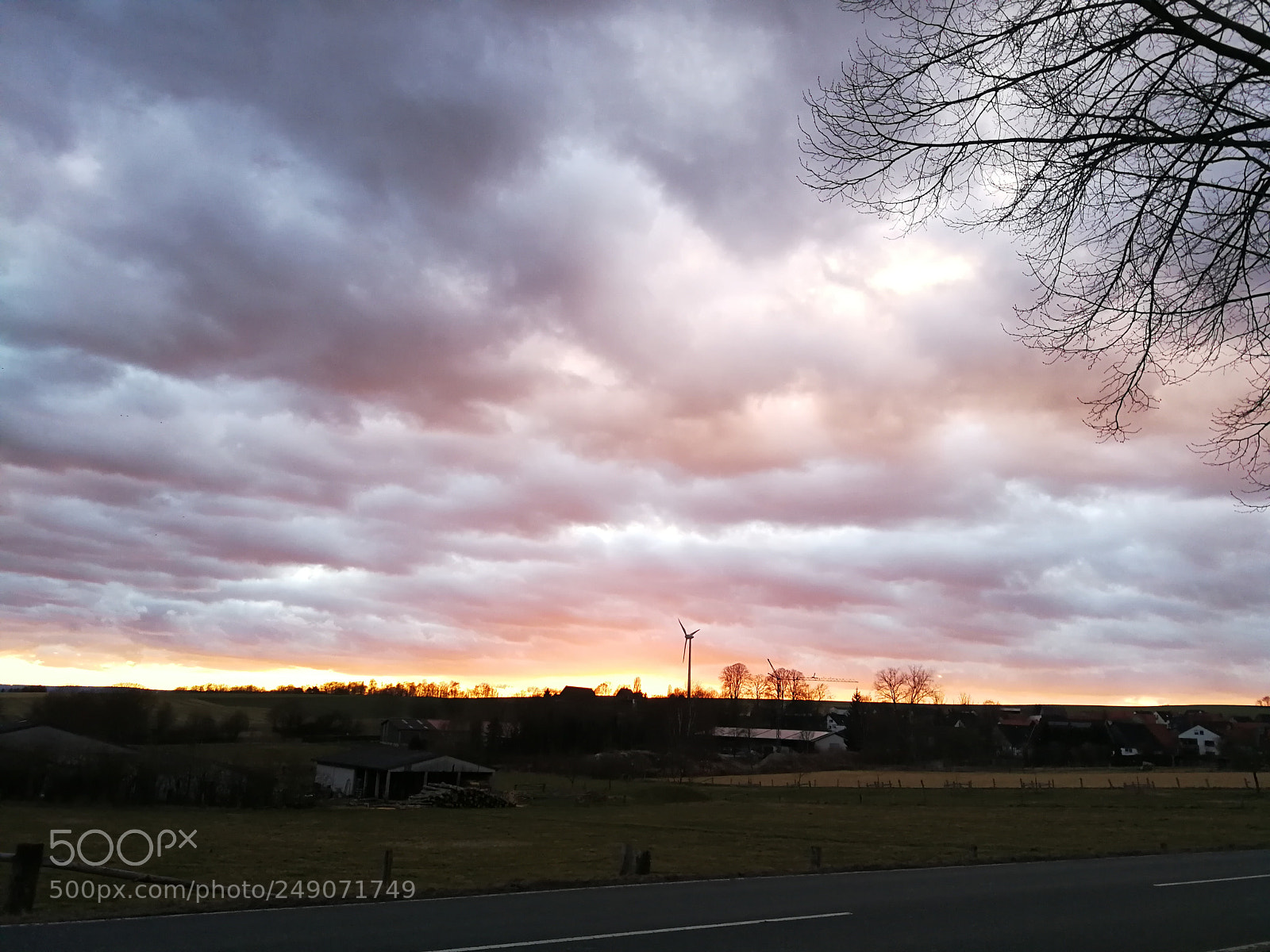 HUAWEI P10 sample photo. Cloudy sunset photography