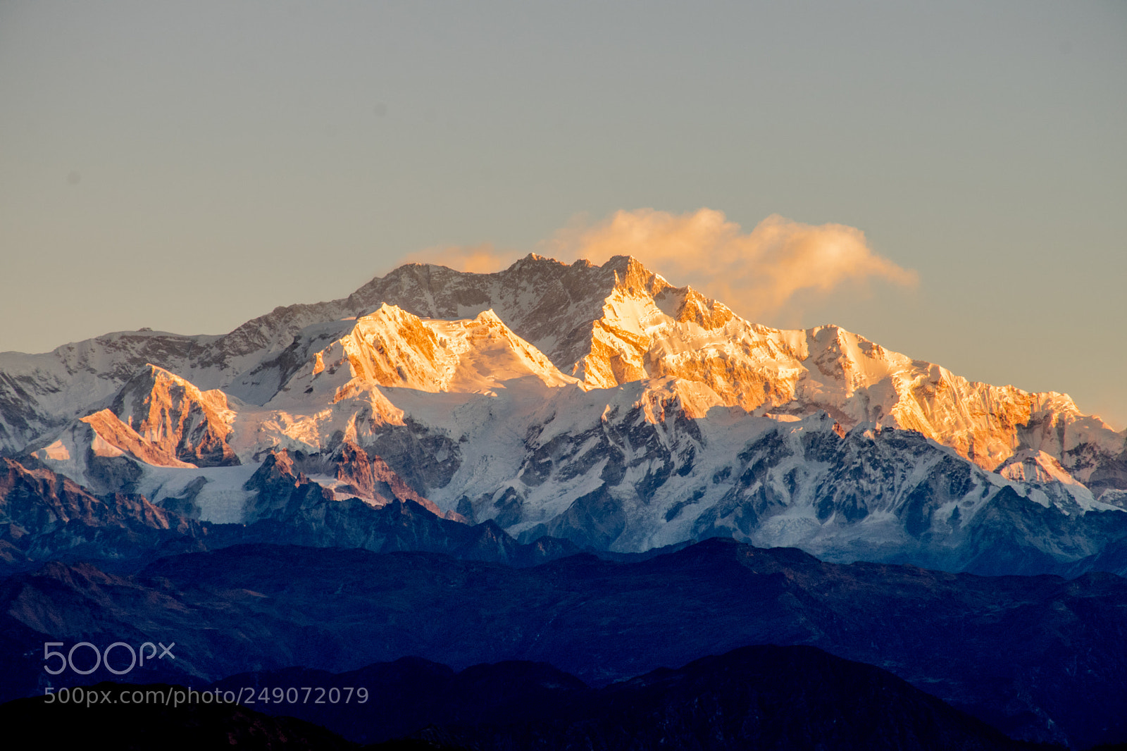 Nikon D5300 sample photo. Sunrise on kanchenjunga photography