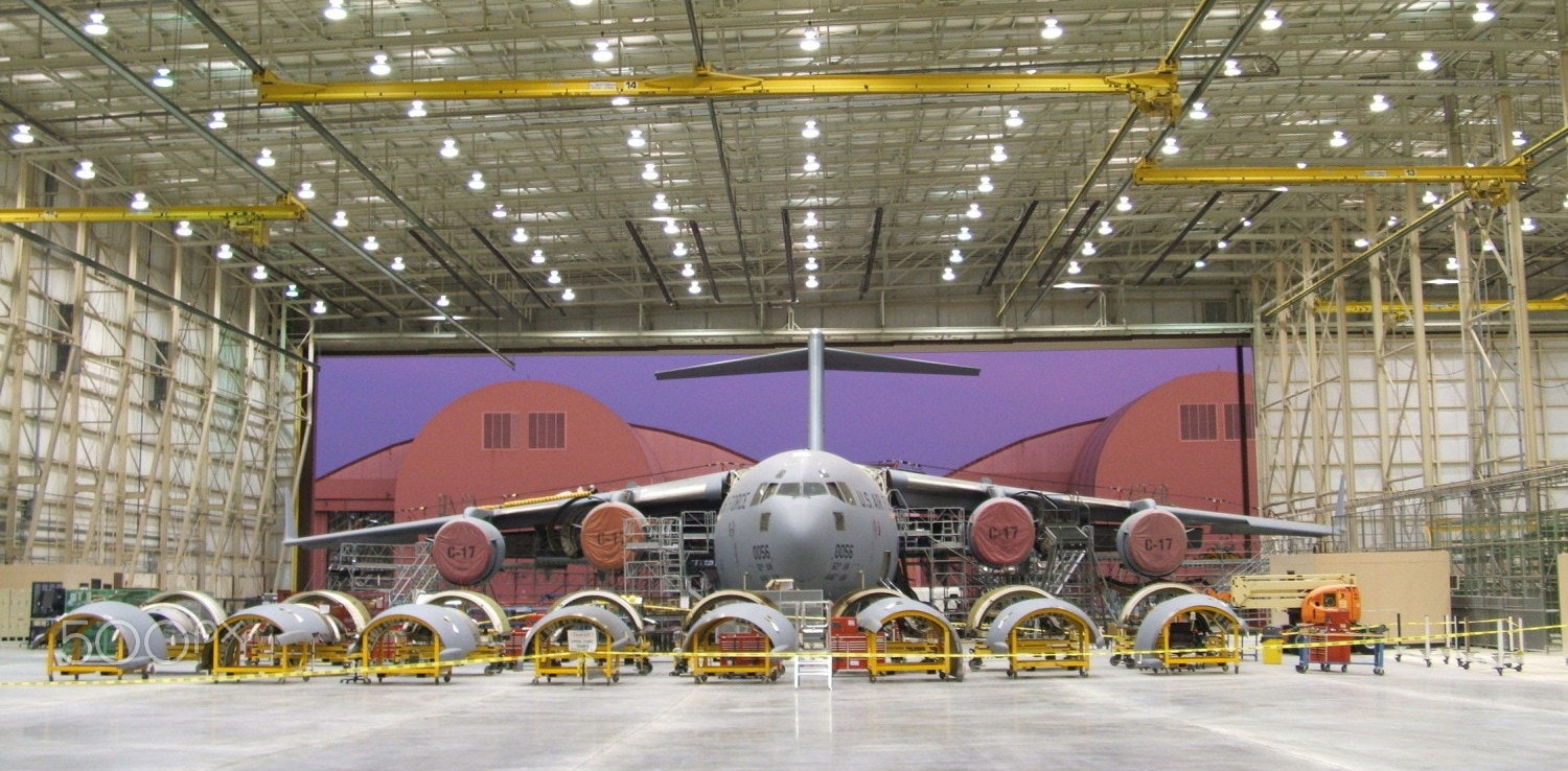 Fujifilm FinePix S3100 sample photo. Hangar door replacement and floors photography