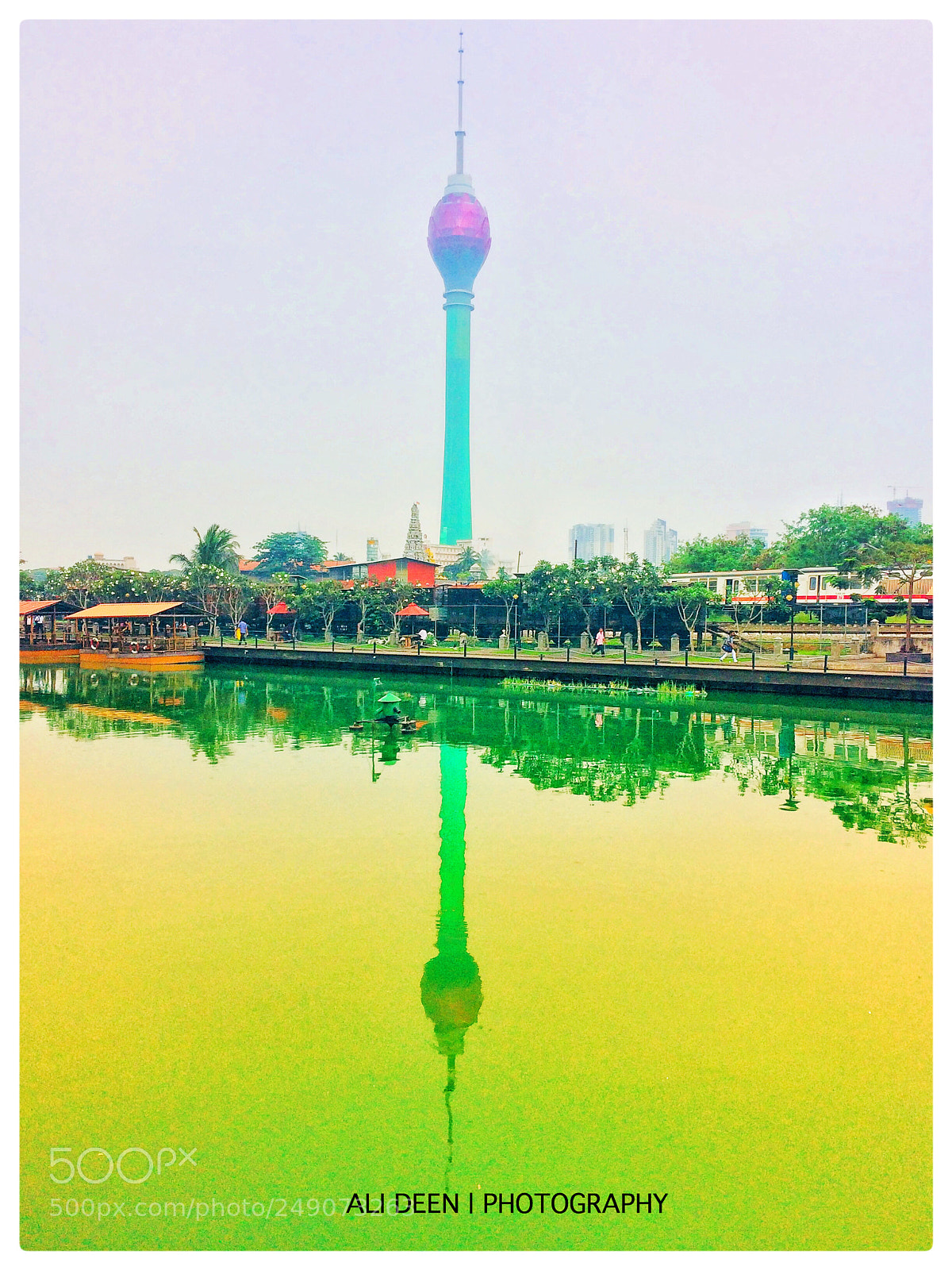 Apple iPhone 5s sample photo. Lotus tower  photography