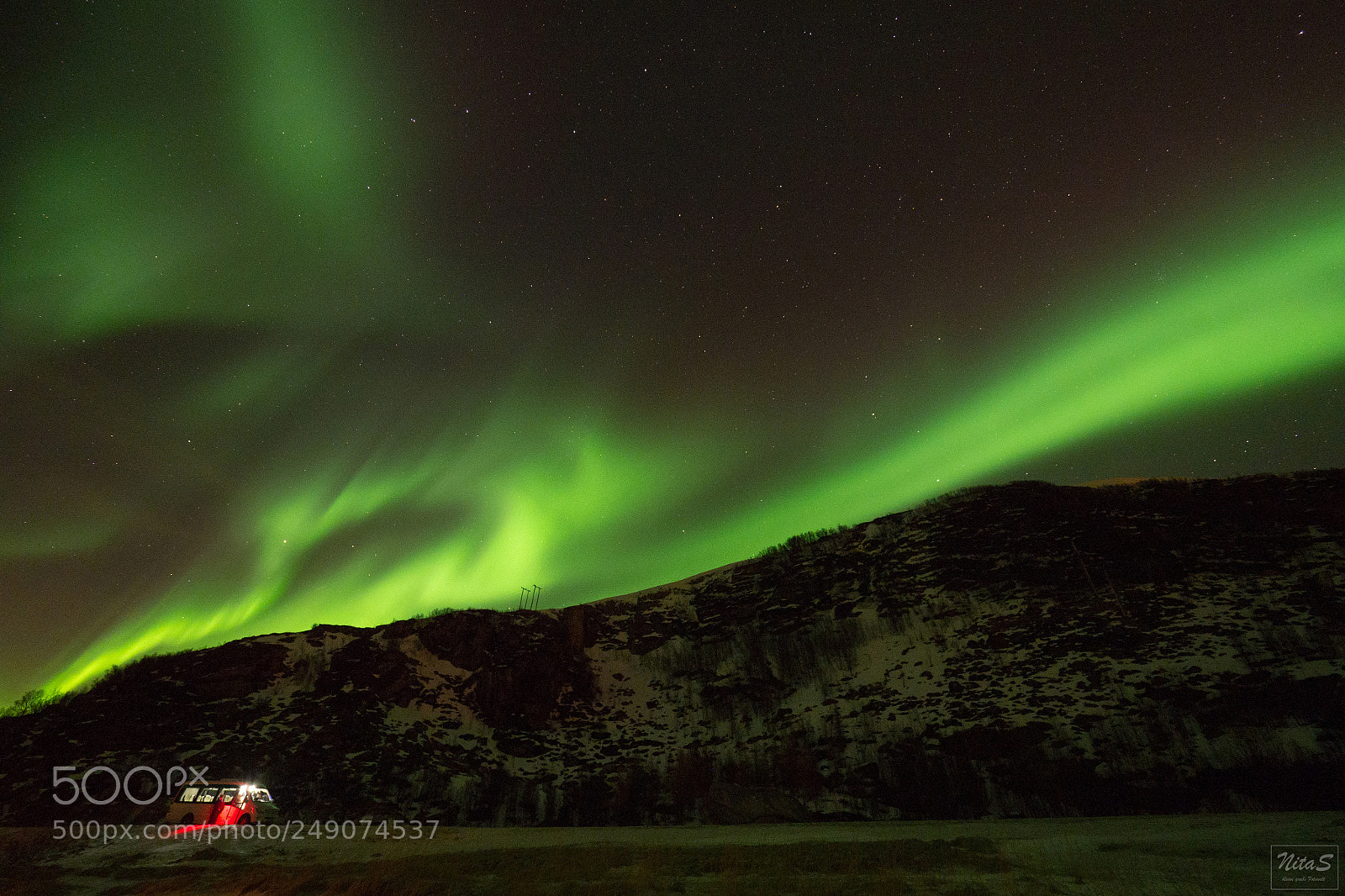 Olympus OM-D E-M1 Mark II sample photo. Our last northern light photography