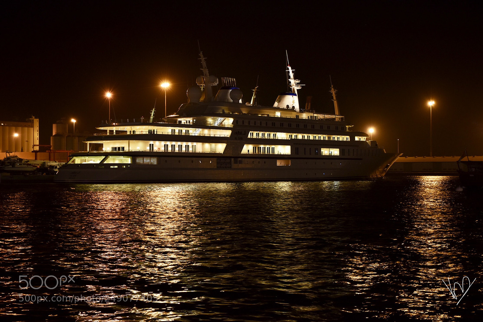 Nikon D5600 sample photo. Lights on a ship photography