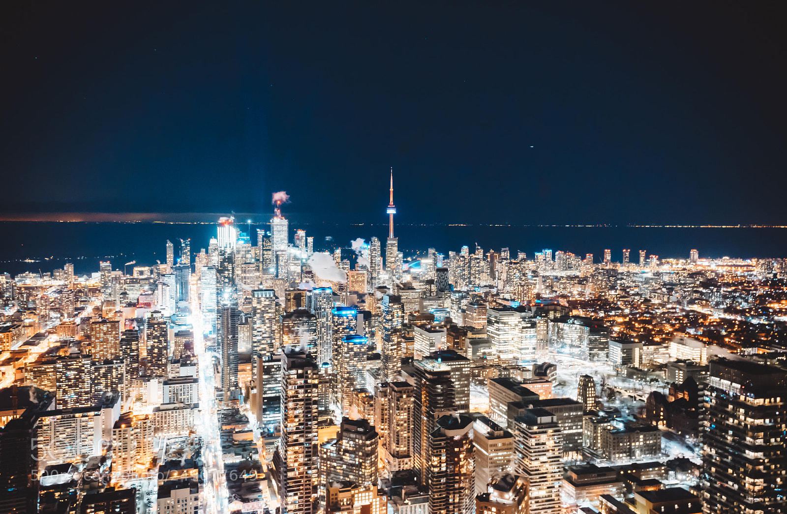 Sony a7 II sample photo. Toronto at night photography