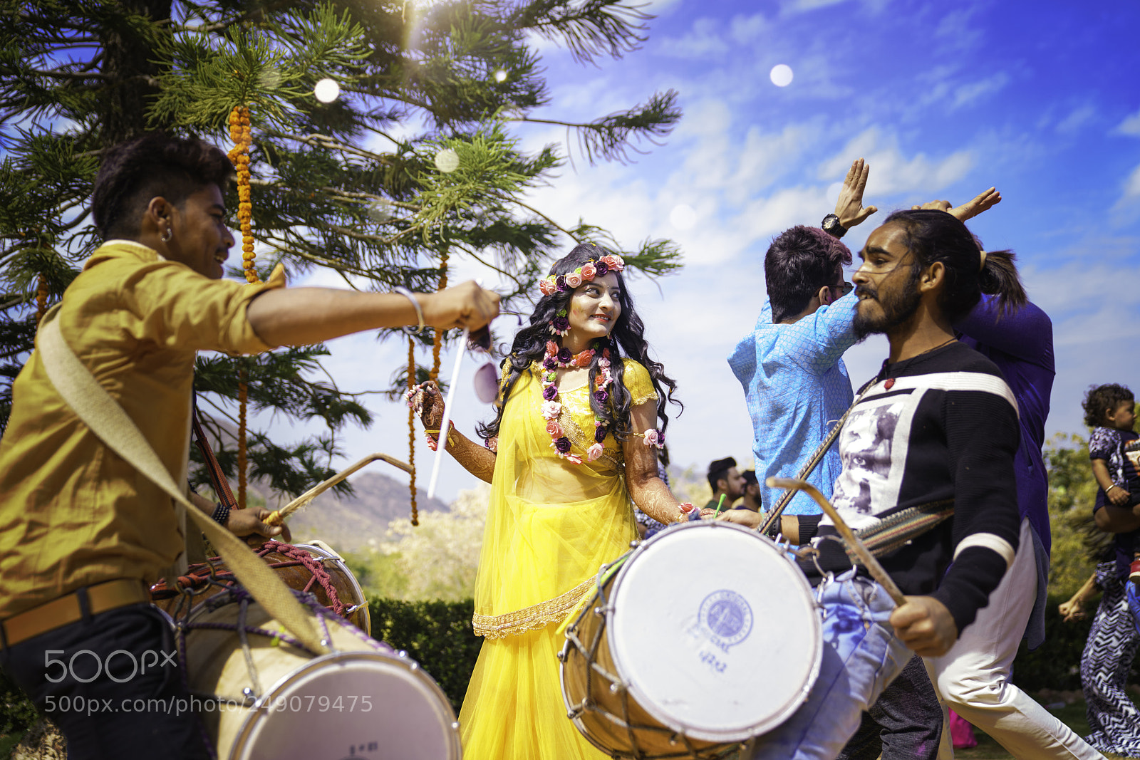 Sony a7R II sample photo. Holi party before wedding photography