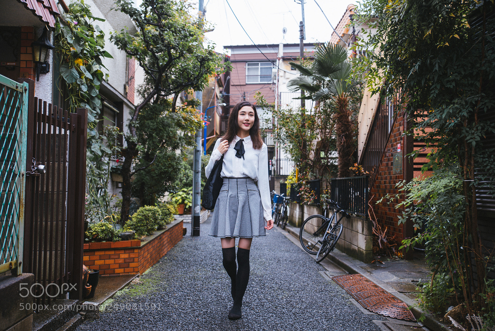 Nikon D610 sample photo. Young japanese girl outdoors photography