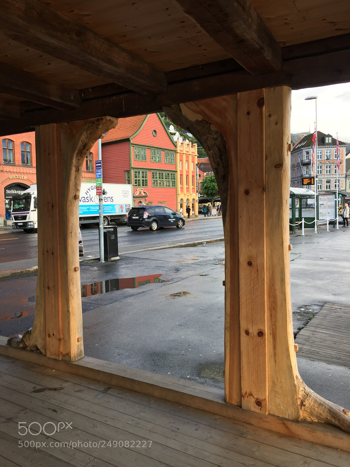 Apple iPhone 6 Plus sample photo. Bryggen view of the photography