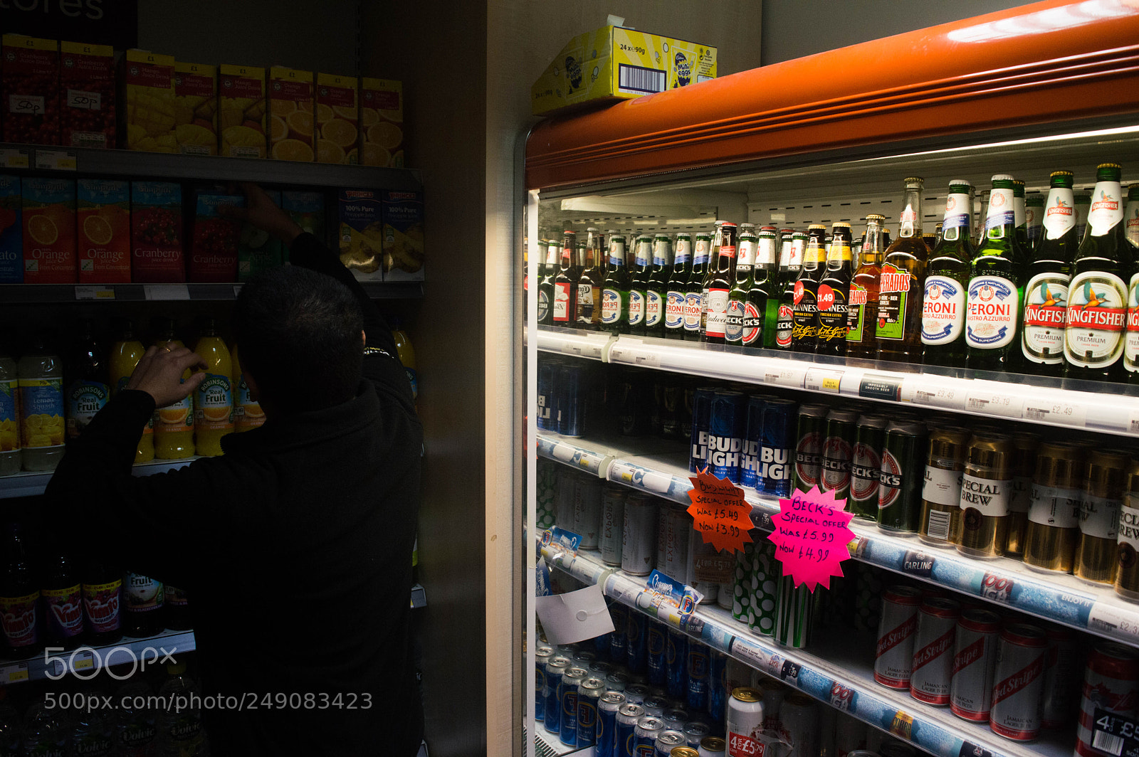 Nikon D3200 sample photo. Atmospheric beer aisle. photography