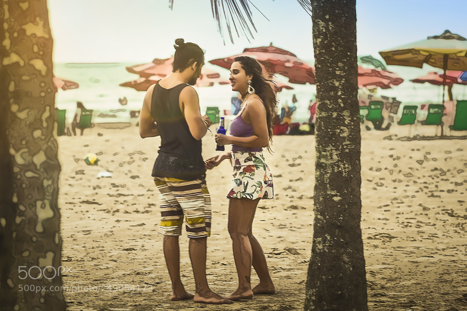 Canon EOS 100D (EOS Rebel SL1 / EOS Kiss X7) sample photo. Enjoying santos beach photography