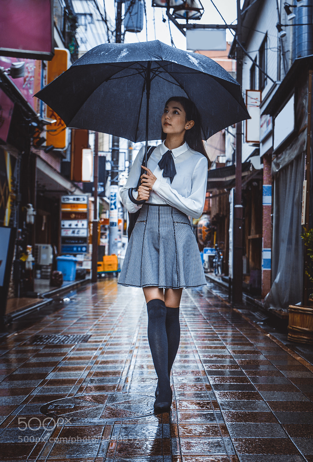 Nikon D610 sample photo. Young japanese girl outdoors photography