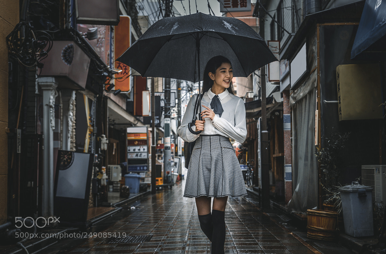 Nikon D610 sample photo. Young japanese girl outdoors photography