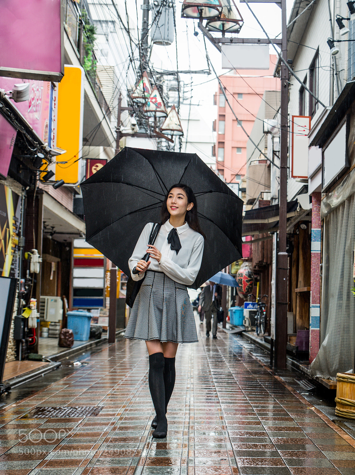 Nikon D610 sample photo. Young japanese girl outdoors photography