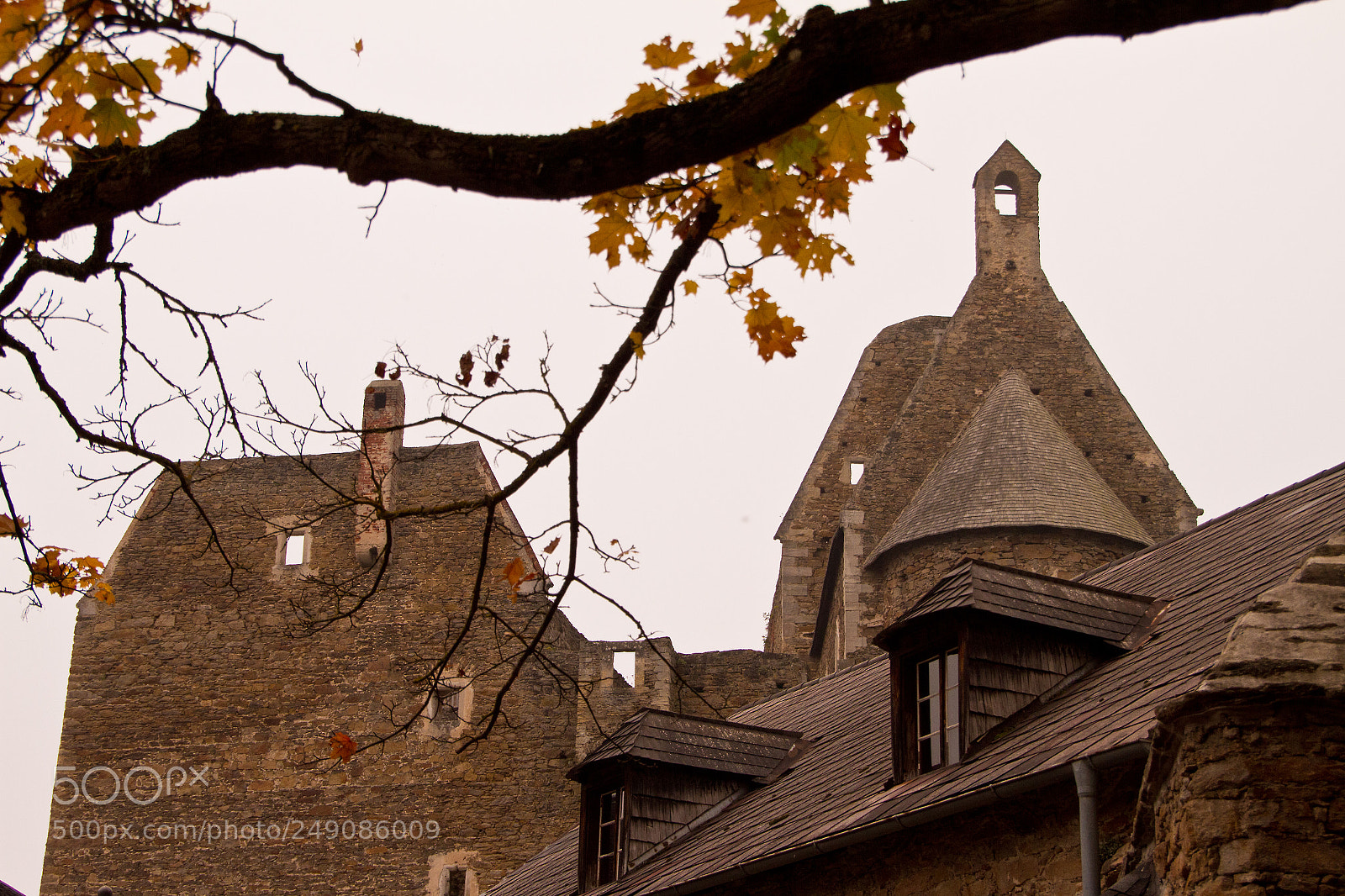 Canon EOS 7D sample photo. Aggstein ruin in autumn photography