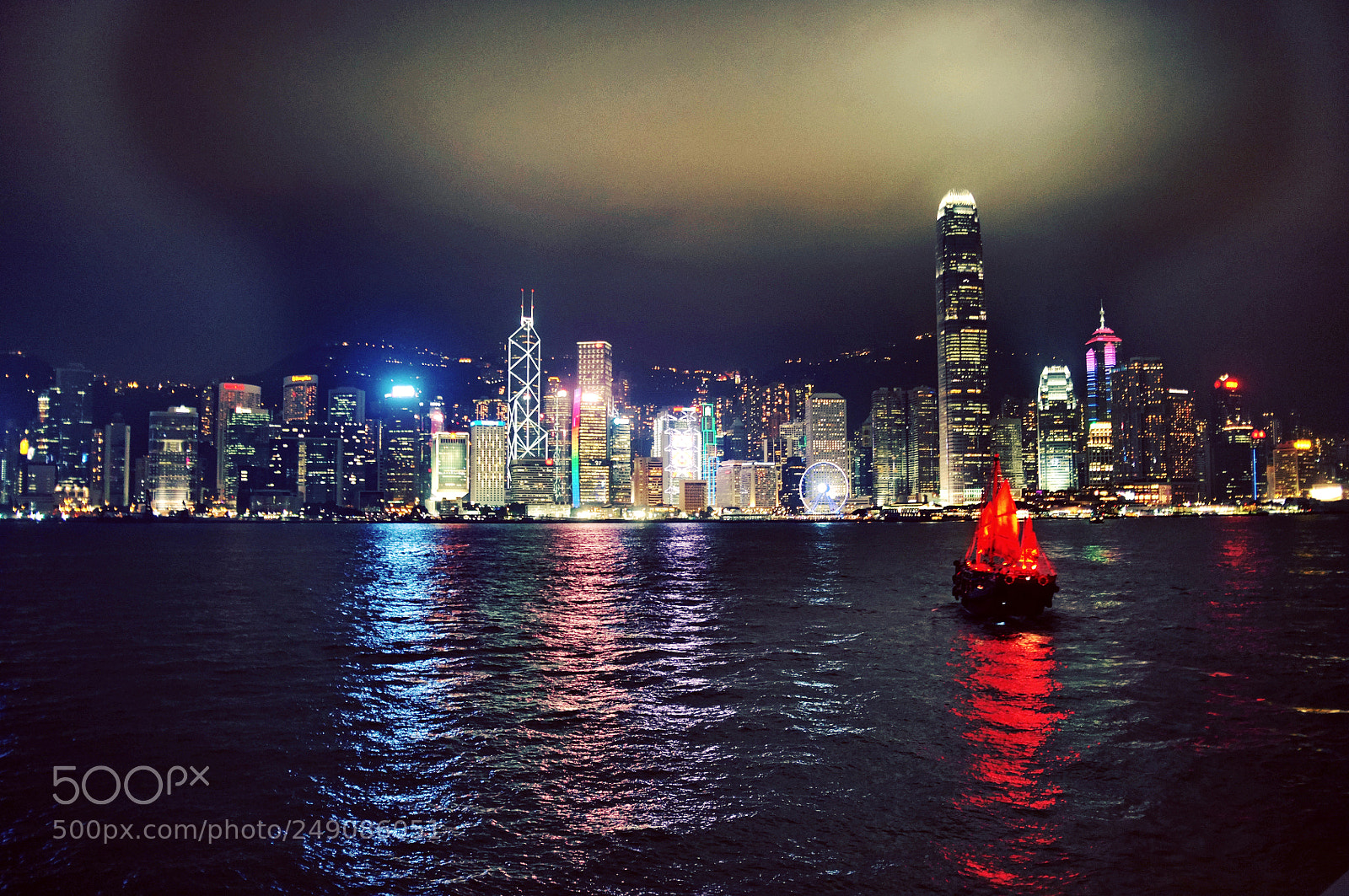 Fujifilm FinePix X100 sample photo. Victoria harbour at night photography