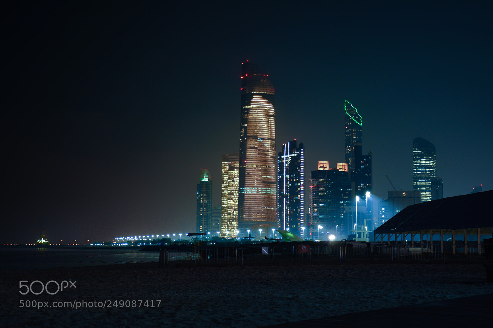 Nikon D7200 sample photo. Abu dhabi at night photography