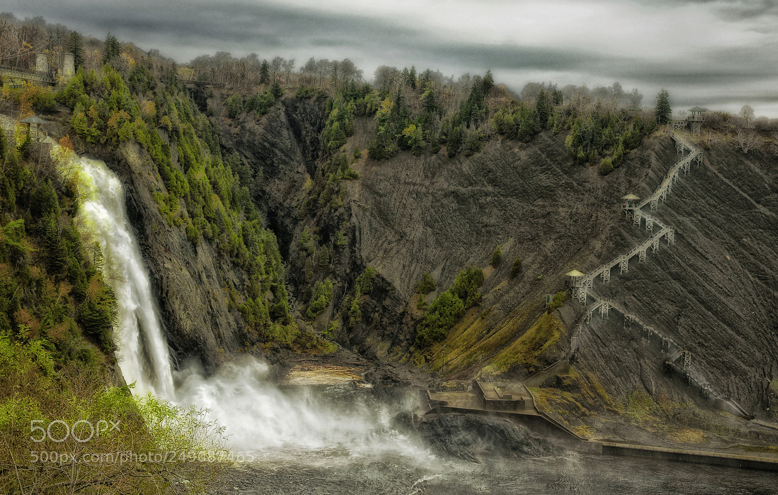 Nikon D70 sample photo. Montmarche falls quebec photography