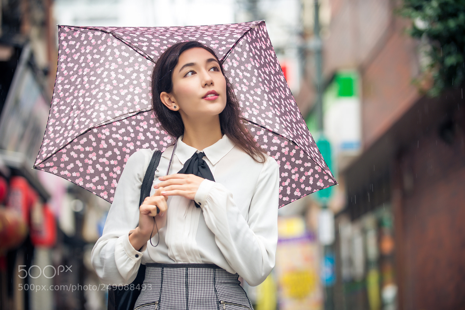 Nikon D610 sample photo. Young japanese girl outdoors photography