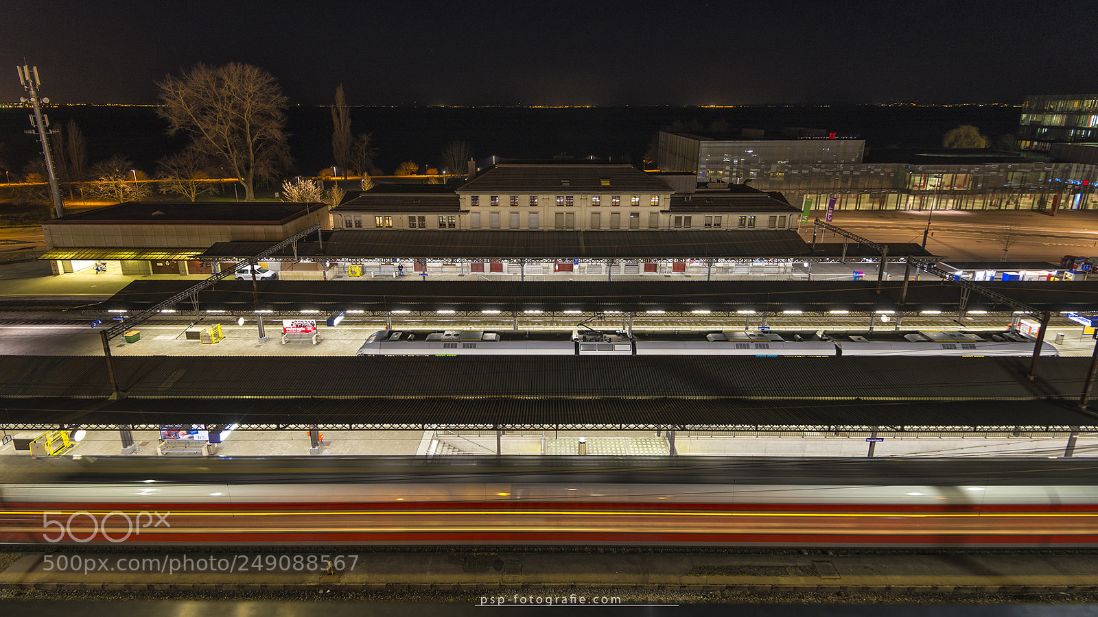 Nikon D600 sample photo. ... the night train passing ... photography