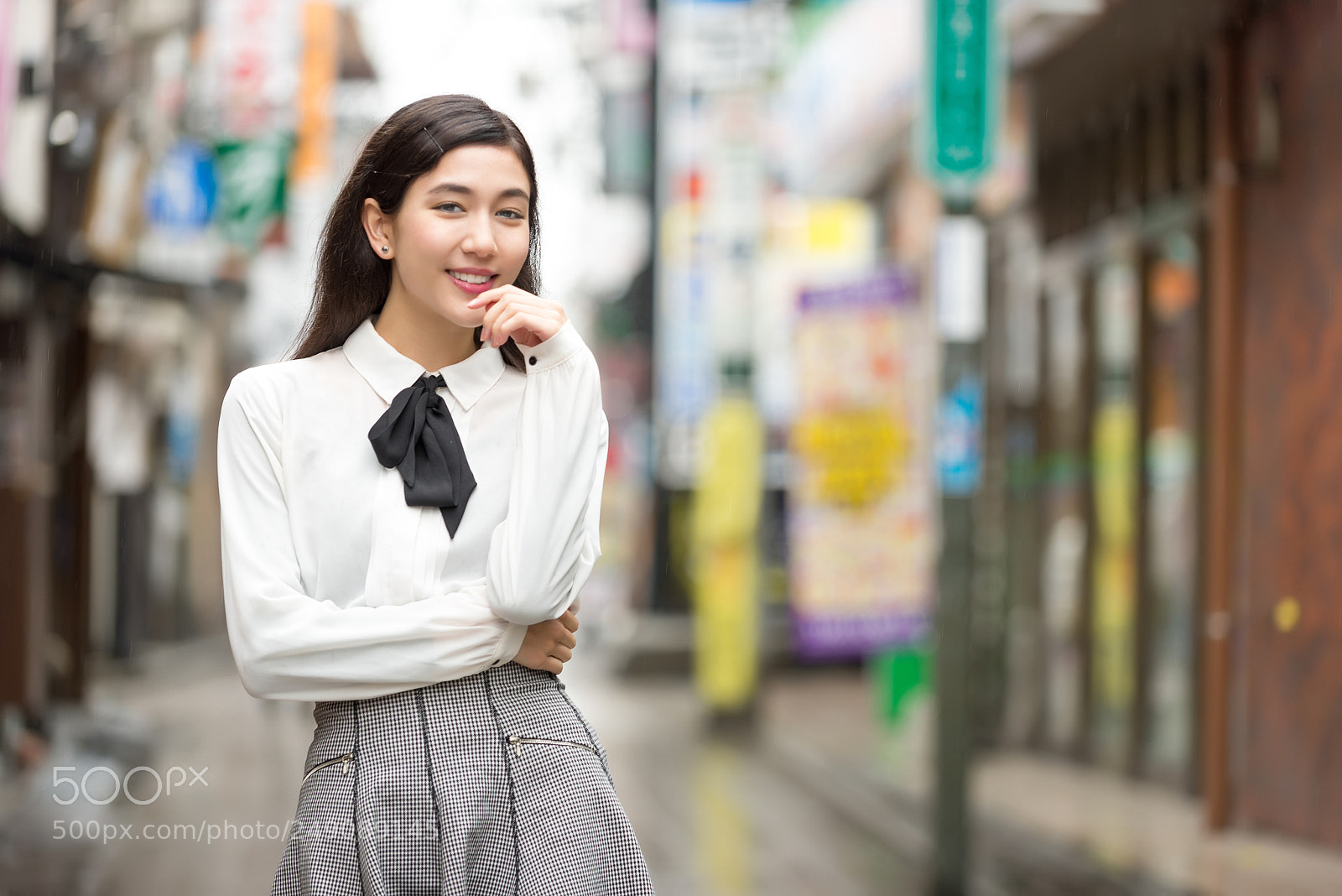 Nikon D610 sample photo. Young japanese girl outdoors photography