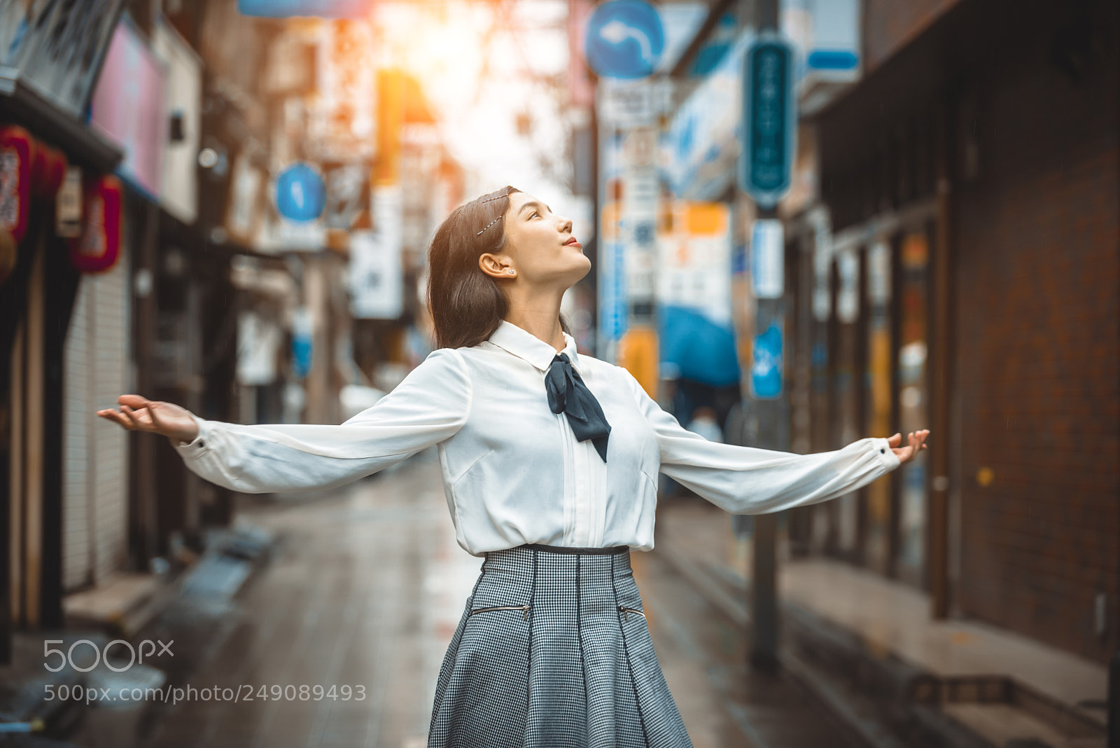 Nikon D610 sample photo. Young japanese girl outdoors photography