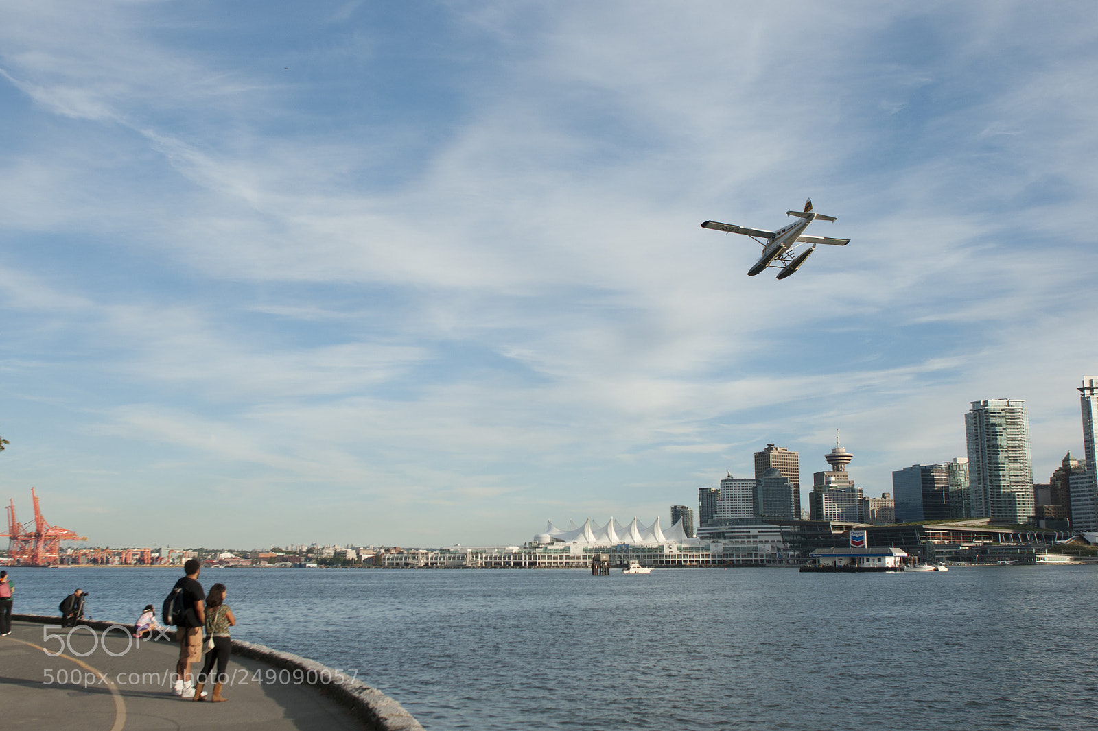 Sony Alpha DSLR-A700 sample photo. Flying over vancouver. photography