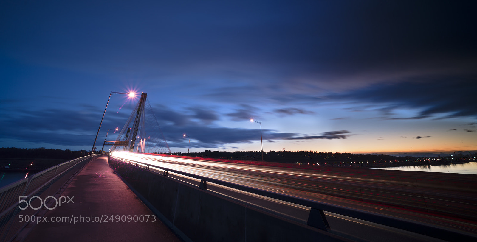 Sony a7R III sample photo. Port mann sunset photography
