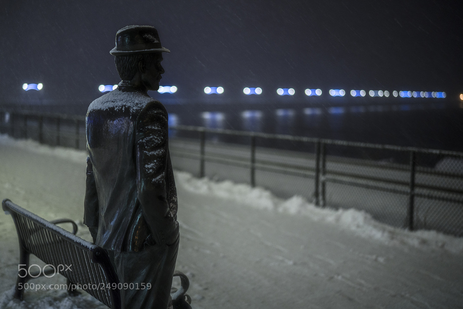 Sony a7R III sample photo. Man waiting for train photography