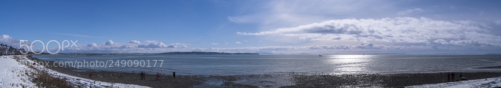Sony a7R III sample photo. Snowy beach after big photography