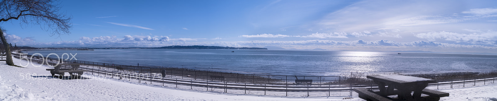 Sony a7R III sample photo. Snowy beach after big photography