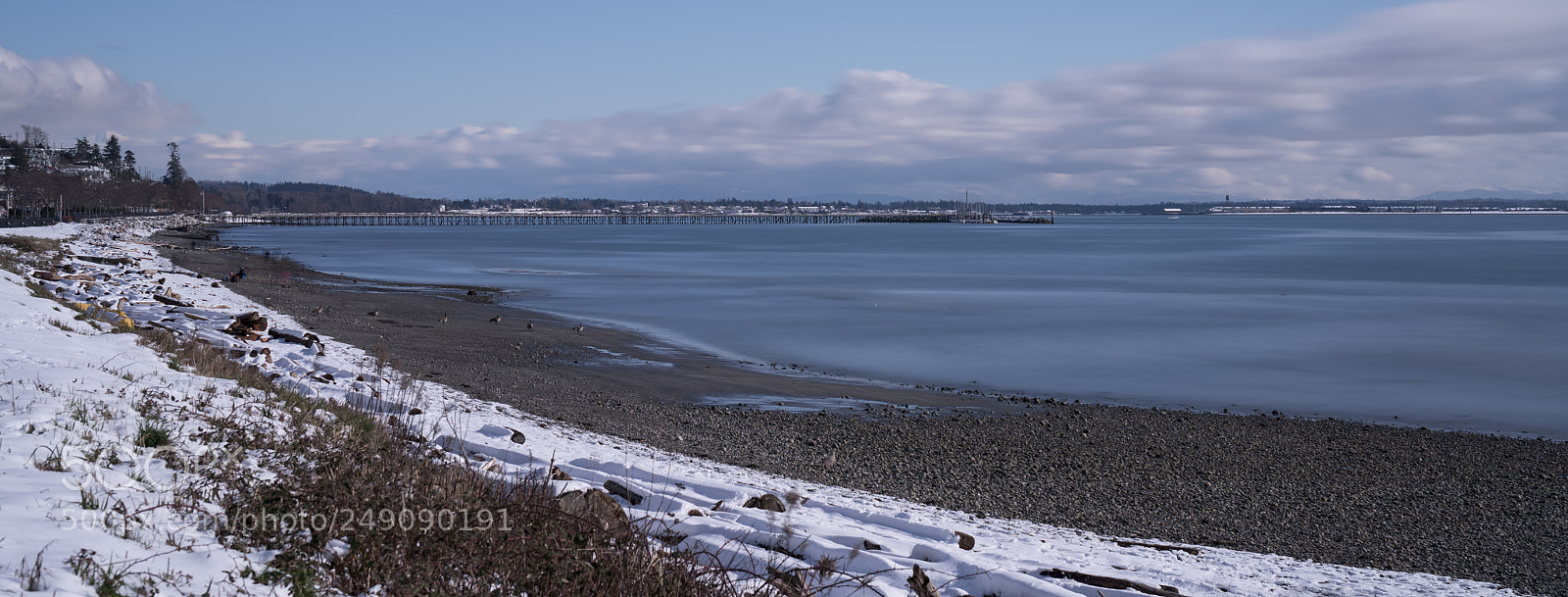 Sony a7R III sample photo. Snowy beach after big photography