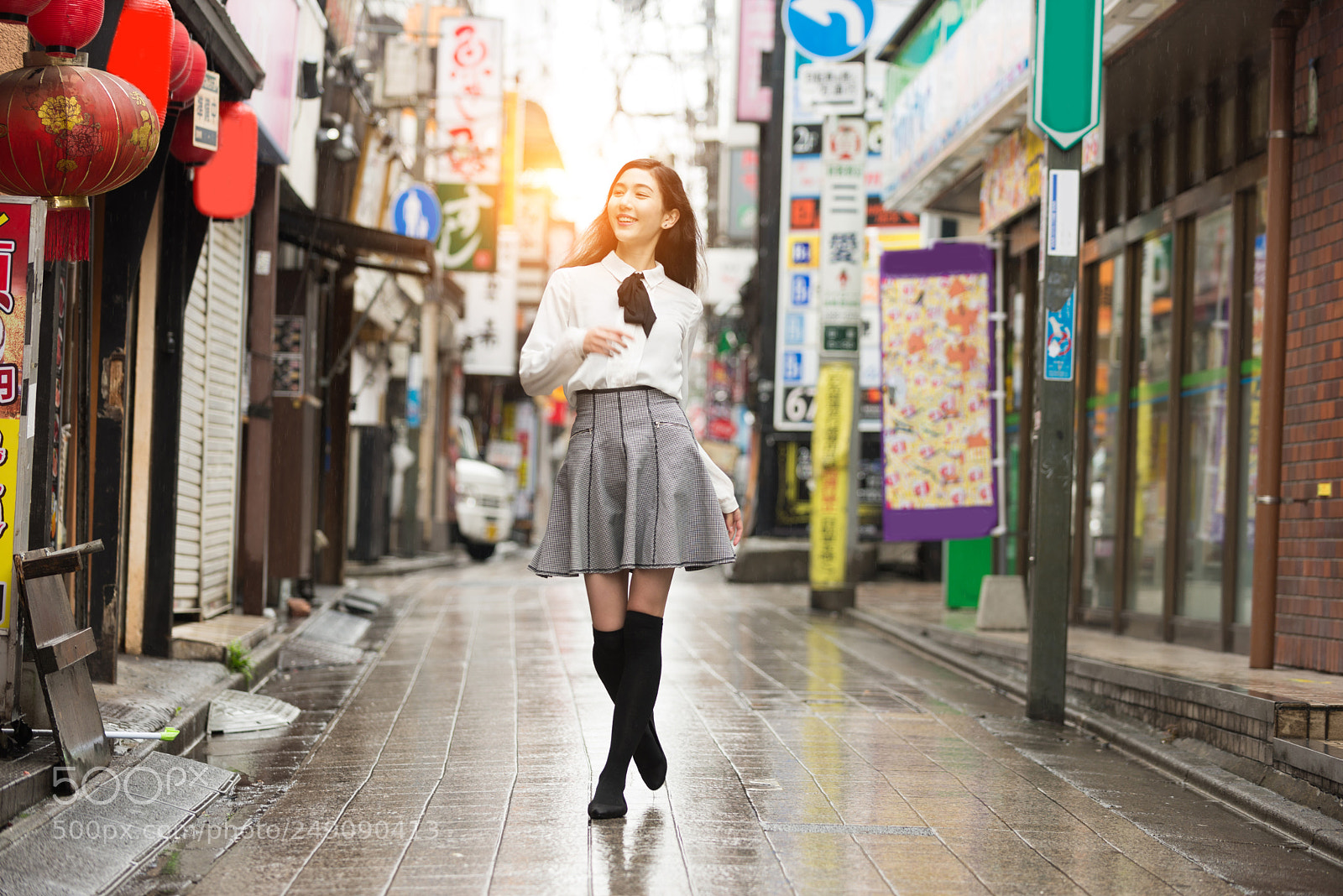 Nikon D610 sample photo. Young japanese girl outdoors photography