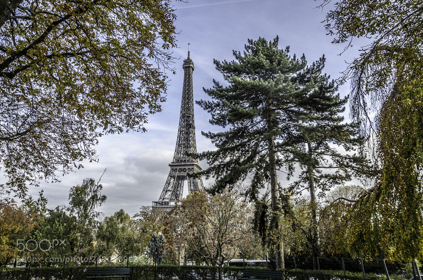 Nikon D7000 sample photo. Eiffel in autumn photography