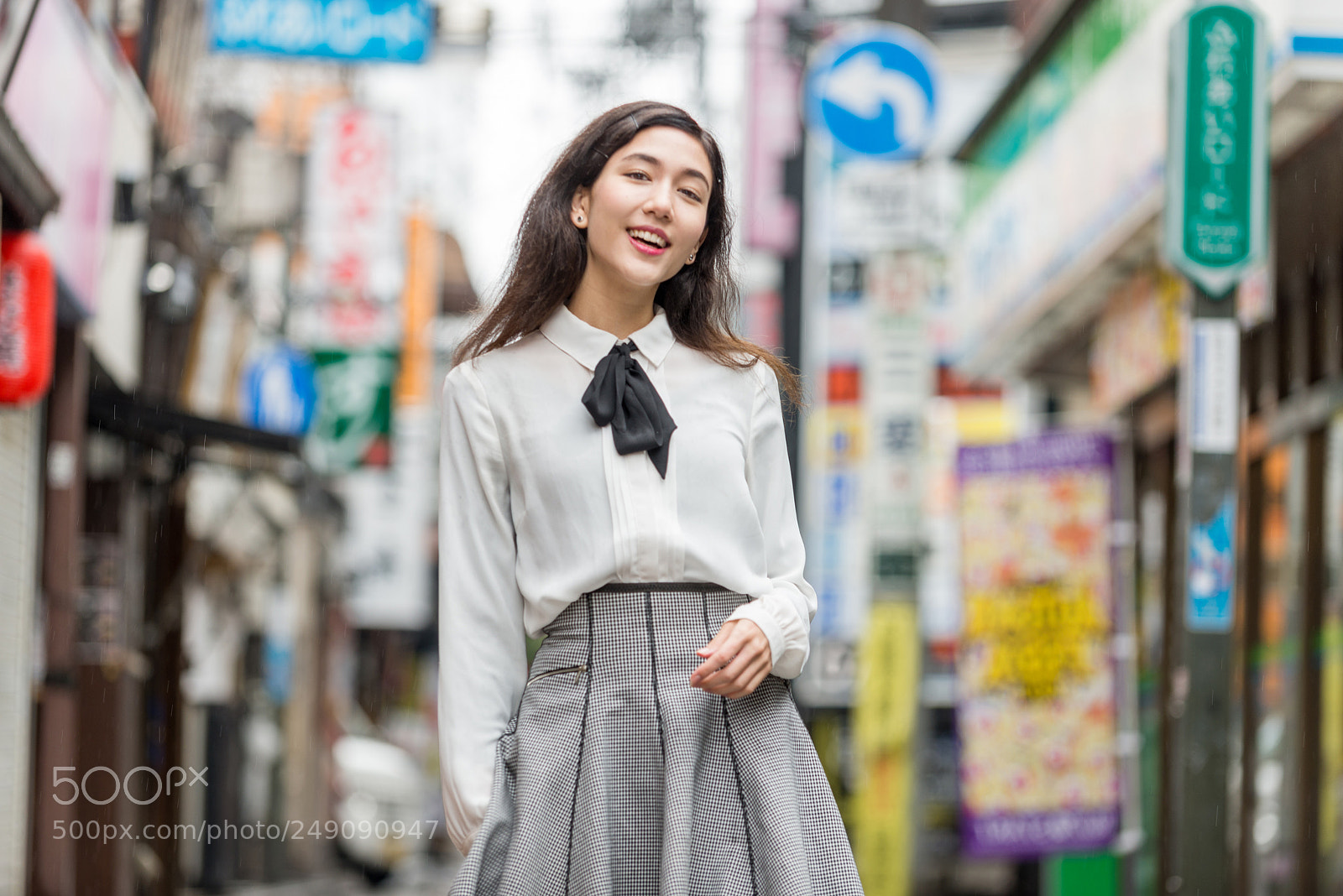Nikon D610 sample photo. Young japanese girl outdoors photography