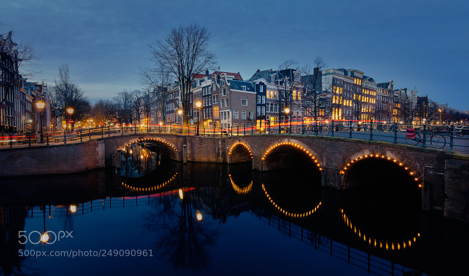Nikon D5100 sample photo. Bridge over keizersgracht photography
