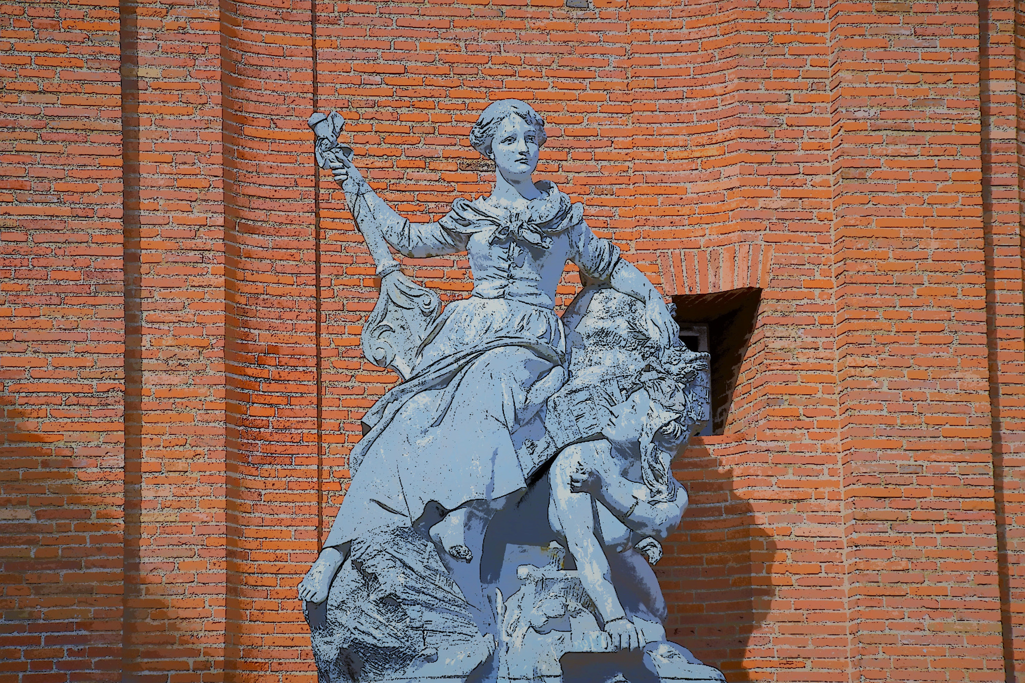 Nikon D5600 sample photo. Toulouse : pink fontain with effect photography