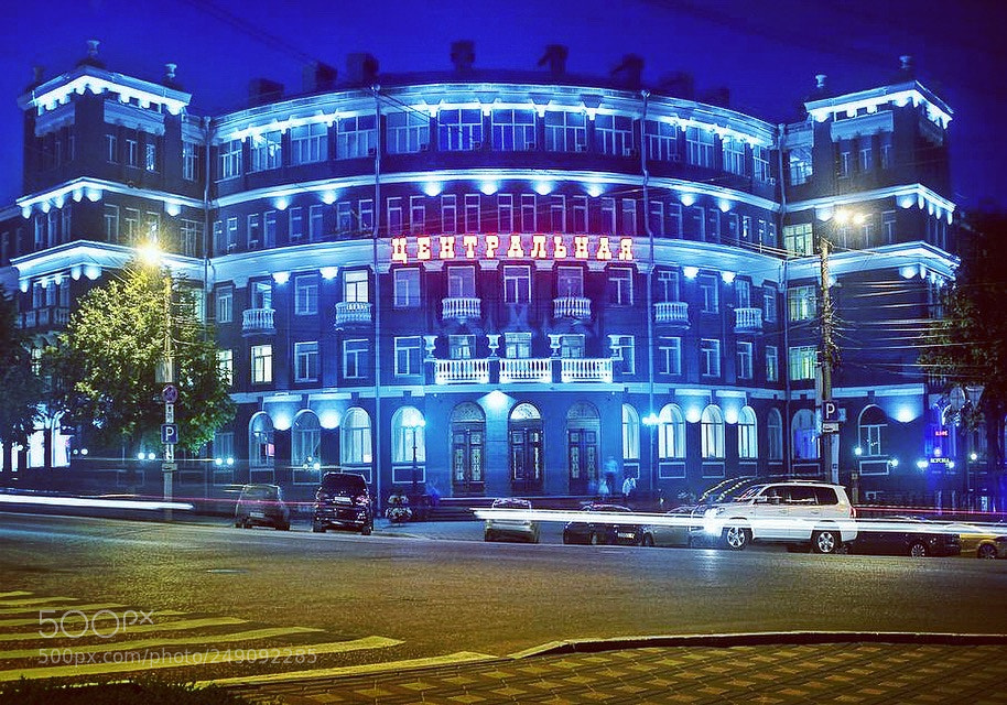 Canon EOS 5D sample photo. Central hotel, kirov, russia photography