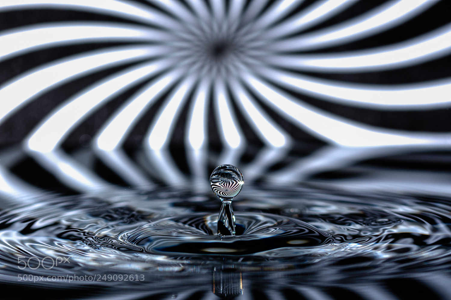 Nikon D7200 sample photo. Spiral drops photography