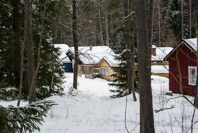 Nikon D3000 sample photo. Sights of snowy kokkola photography