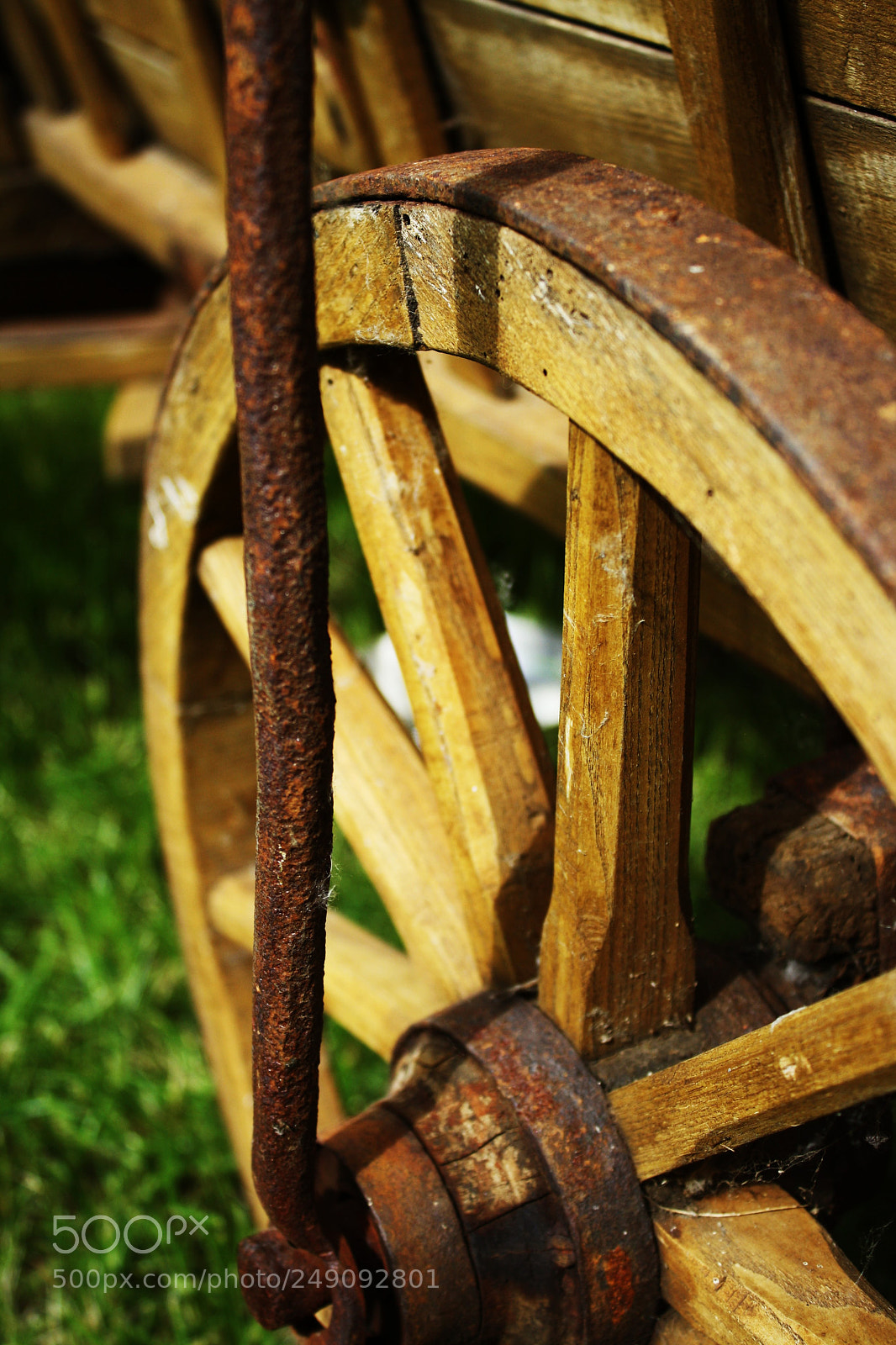 Canon EOS 1000D (EOS Digital Rebel XS / EOS Kiss F) sample photo. Wooden wheel photography