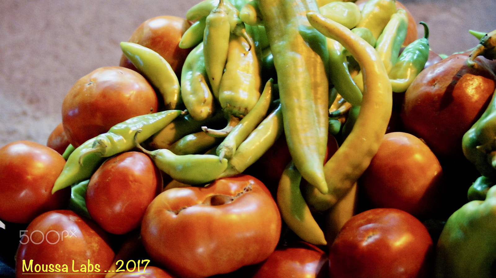 Sony Alpha DSLR-A550 sample photo. Tomato and pepper photography