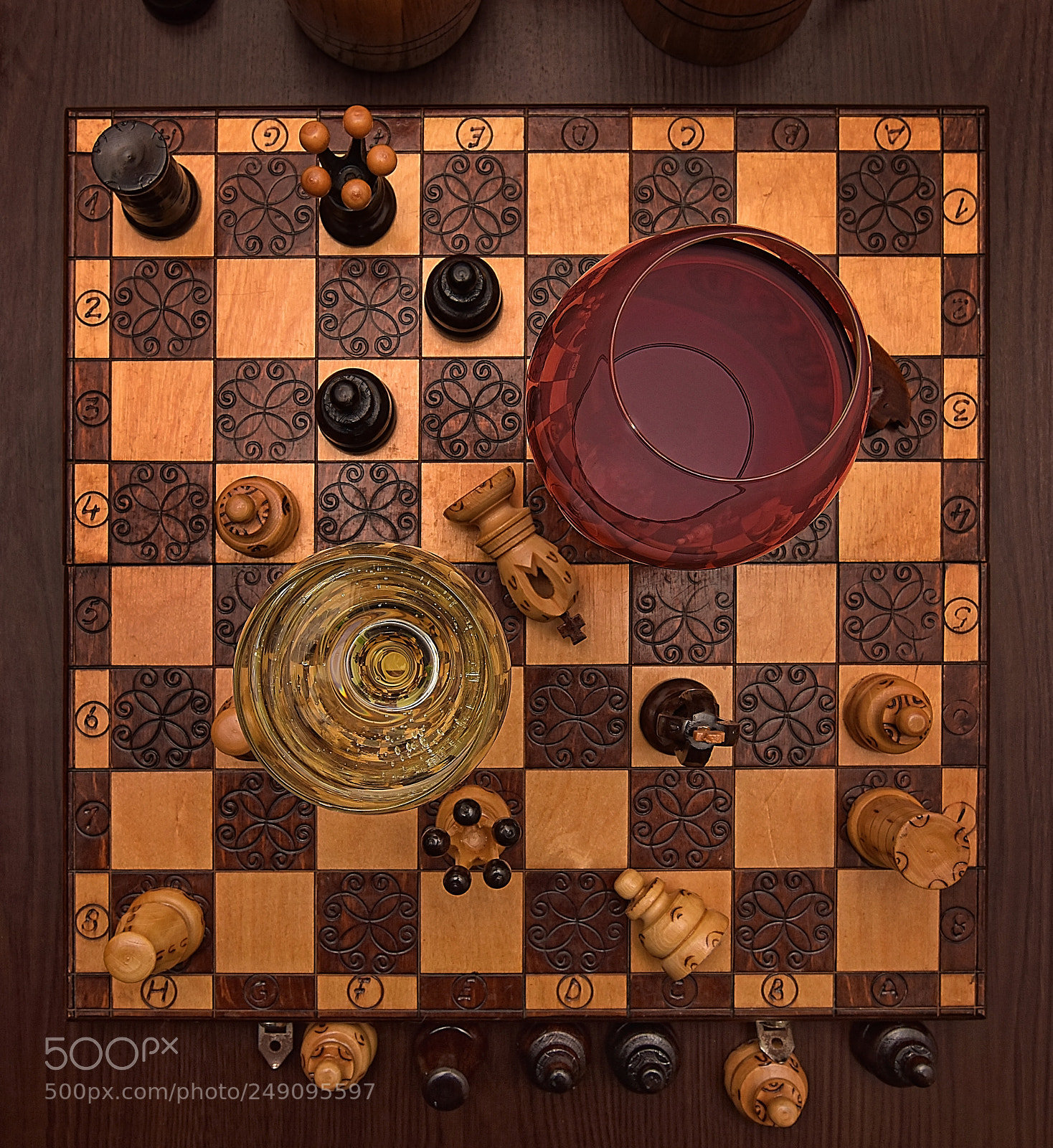 Nikon D7200 sample photo. Chess and wine photography