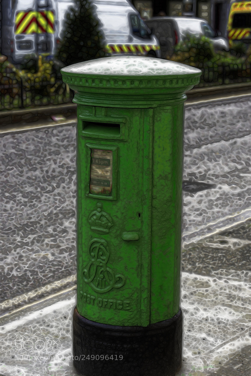 Nikon D810 sample photo. Irish post box photography