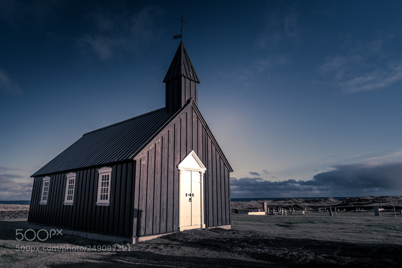 Sony a7R II sample photo. Búðakirkja church photography