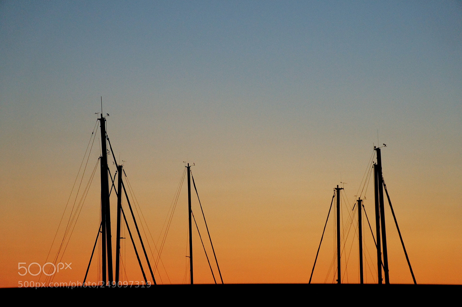 Sony Alpha NEX-5 sample photo. Sunset masts photography