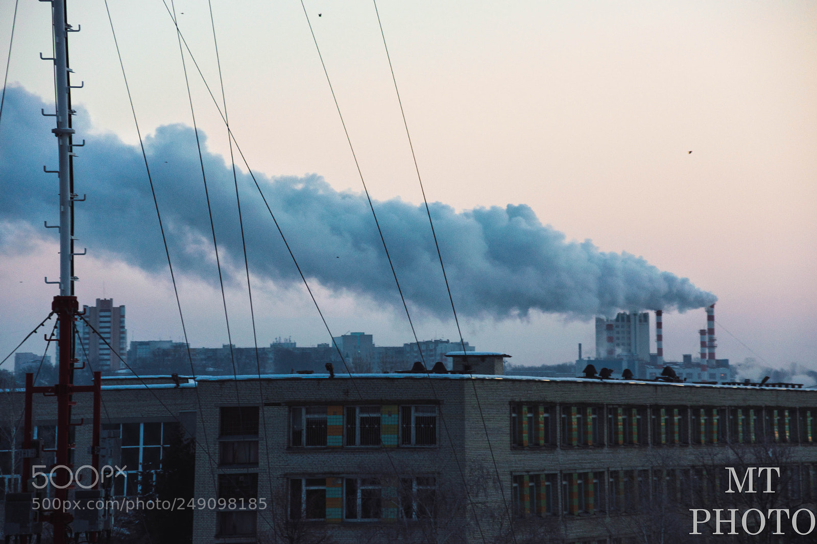 Nikon D5300 sample photo. Дым от ТЭЦ холодной зимой photography